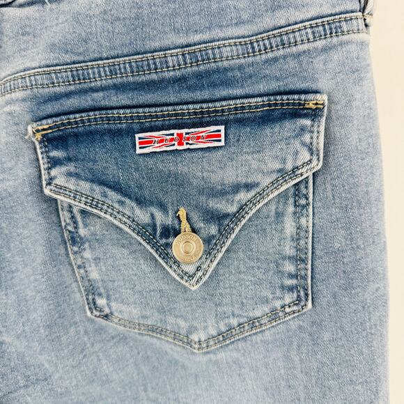 Hudson Jeans Women’s Size 14 Light Wash Flap Pocket Skinny Denim Y2K Revival - Picture 5 of 9